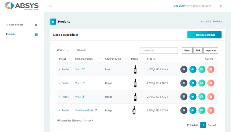 Gérez simplement vos fiches nutritionnelles avec notre interface simple et intuitive